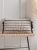NEW Woven Striped Tasseled Cushion