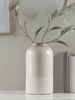 Ombre Dip Glazed Vase - Taupe