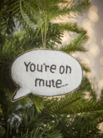On Mute Beaded Bauble