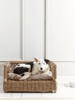 Open Weave Round Rattan Pet Basket