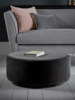 Penleigh Ottoman - Slate Cotton Velvet