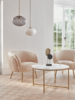 Pleated Velvet Chair