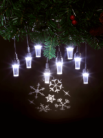 Projector Festoon Lights - Snowflakes