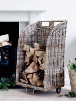 Rattan Log Trolley