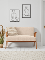 Relaxed Lounge Sofa - Natural Linen