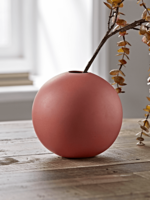 Round Coral Vase