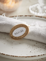 Six Name Place Napkin Rings