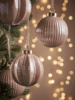 Six Porcelain Baubles - Blush