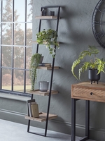 Slim Leaning Ladder Shelf