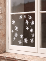 Snowflakes & Stars Window Stickers