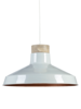 Soft Grey & Copper Industrial Pendant