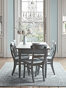 Soft Grey & Pine Dining Table - Rectangular