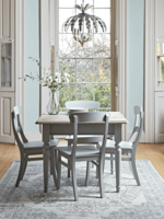 Soft Grey & Pine Dining Table - Square