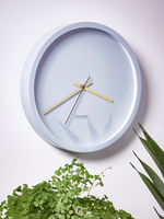 Soft Grey and Gold Clock