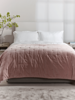 Soft Grey Washed Linen Loose Cover & Headboard Set - Kingsize