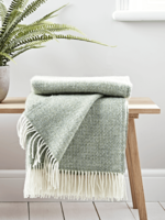 Soft Wool Throw - Sage