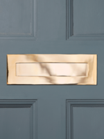Solid Brass Letter Plate - Small