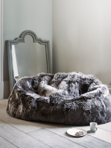 Sumptuous Sheepskin Double Beanbag - Mink