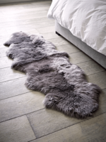 Sumptuous Sheepskin Double Rug - Mink