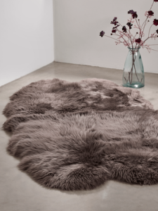 Sumptuous Sheepskin Quad Rug - Mink