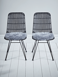 Sumptuous Sheepskin Seat Pad - Grey