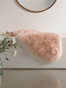 Sumptuous Sheepskin Single Rug - Blush