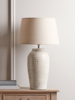 Tall Crackle Glaze Table Lamp
