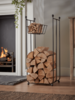 Tall Log and Kindling Holder