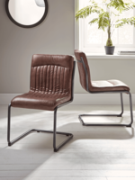 Tan Leather Dining Chair