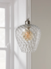 Tapered Textured Pendant - Clear