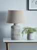 Textured Chevron Lamp