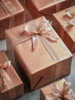 Textured Kraft Wrapping Paper - Copper - 10m