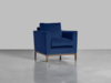 The Deco Armchair - Flint Linen Cotton Blend