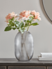 Three Faux Rose Sprays - Soft Coral