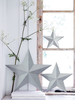 Three Gesso Stars - Light Grey
