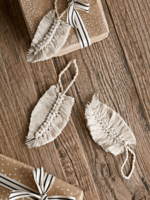 Three Macrame Tags