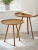 Two Burnished Gold Tables