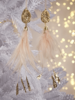 Two Delicate Feathered Drops