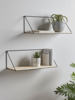 Two Industrial Wood & Metal Shelves - Large