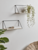 Two Industrial Wood & Metal Shelves - Small