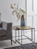 Two Nesting Brass Topped Tables