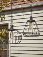 Two Solar Cage Lights