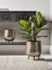 Two Textured Standing Planters