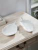 Two White Feather Dishes
