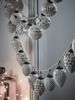 Two Whitewashed Glass Garlands