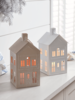 Two Whitewashed House Lanterns