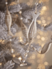 Two Whitewashed Wooden Fish Garlands