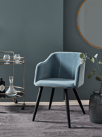 Upholstered Dining Chair - Ice Blue
