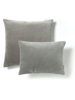 Velvet & Linen Square Cushion - Dove Grey (Sample)