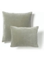 Velvet & Linen Square Cushion - Sage